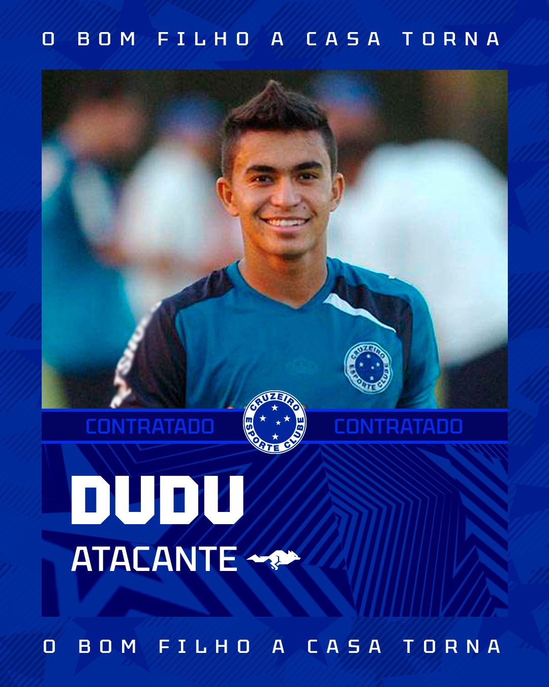 Dudu anunciado pelo Cruzeiro (Foto: Divulgação/Cruzeiro)