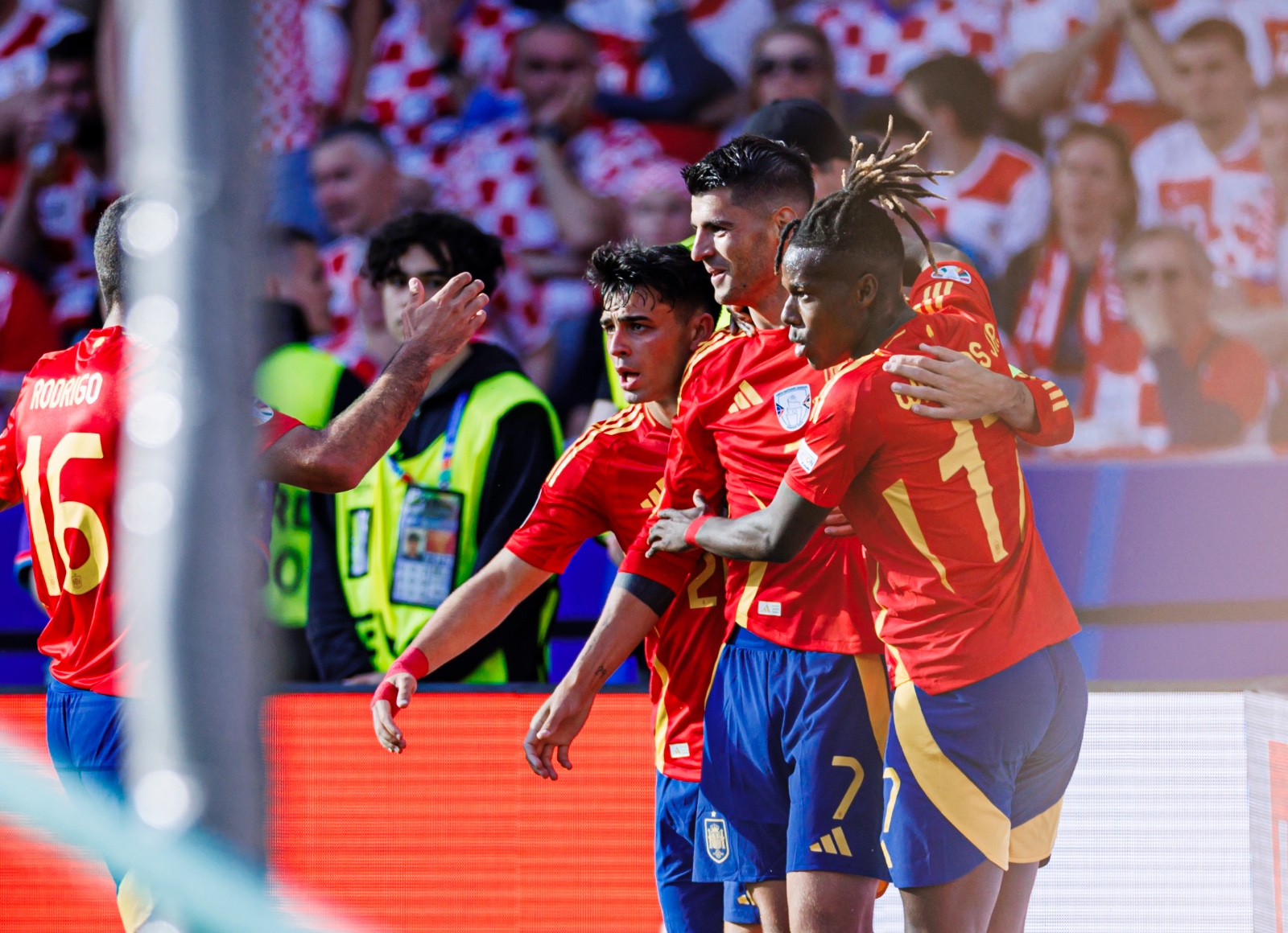 Espanha x Croácia (Foto: Divulgação/Twitter/@SEFutbol)