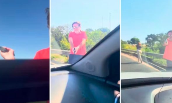 Homem alveja carro após briga de trânsito