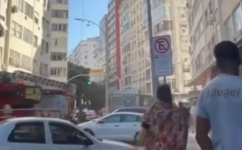 Hotel pega fogo em Copacabana