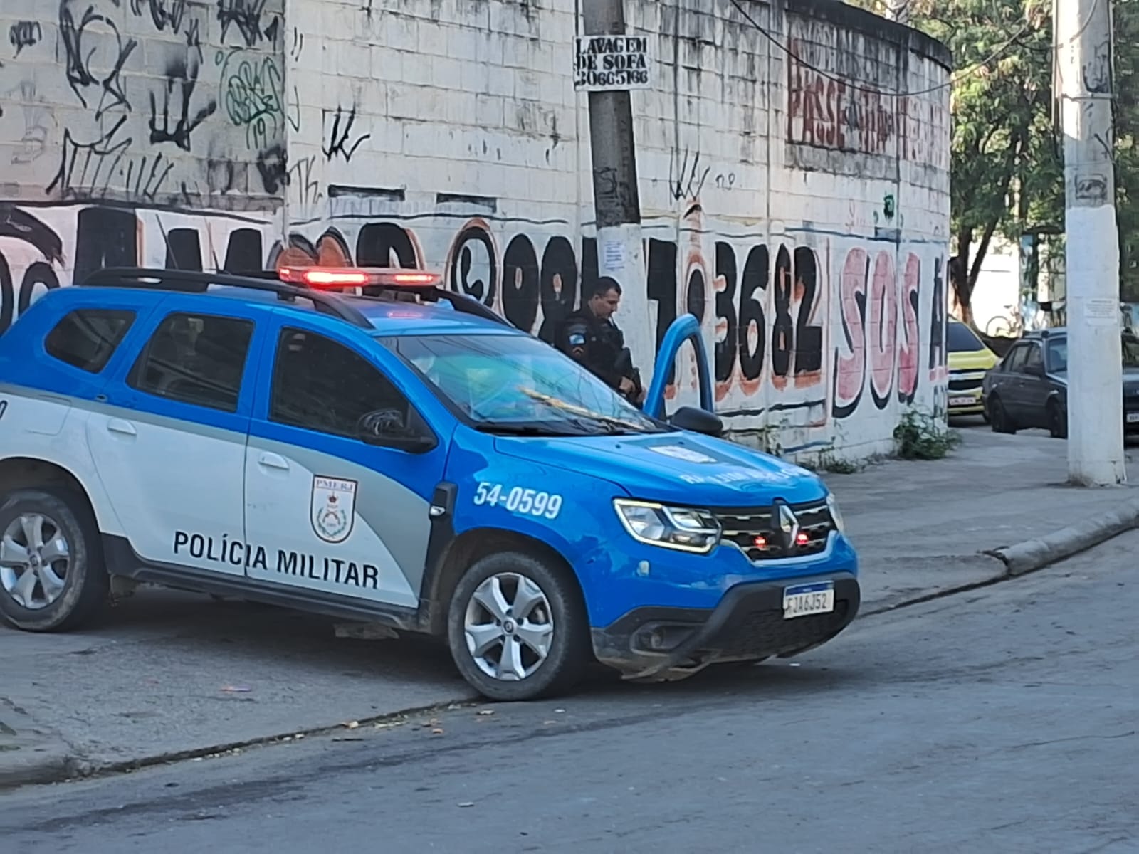 Polícia Militar no Complexo da Maré.
