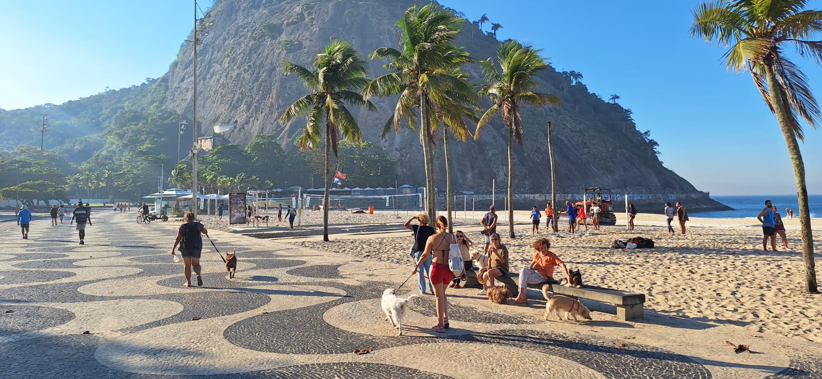 Praia do Leme, na Zona Sul do Rio.