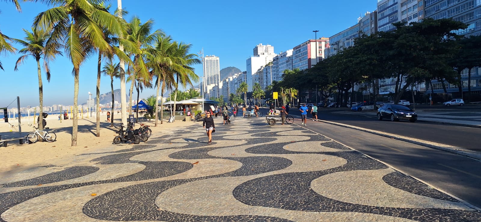 Praia do Leme, na Zona Sul do Rio.