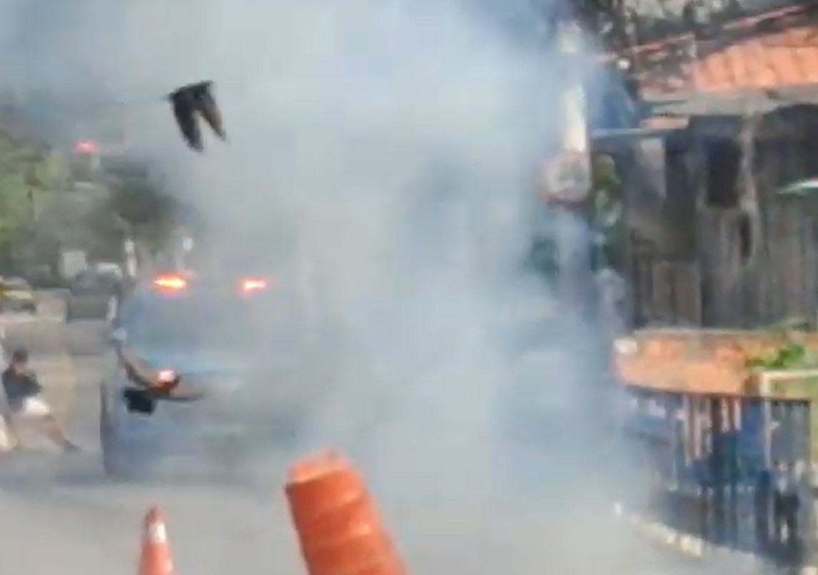 Bomba é detonada na Taquara