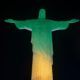 Cristo Redentor homenageia os 30 anos do tetracampeonato mundial da Seleção Brasileira de Futebol