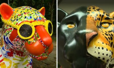 Rio recebe exposição a céu aberto com esculturas de onças. Jaguar Parade fica na cidade até 11 de agosto.