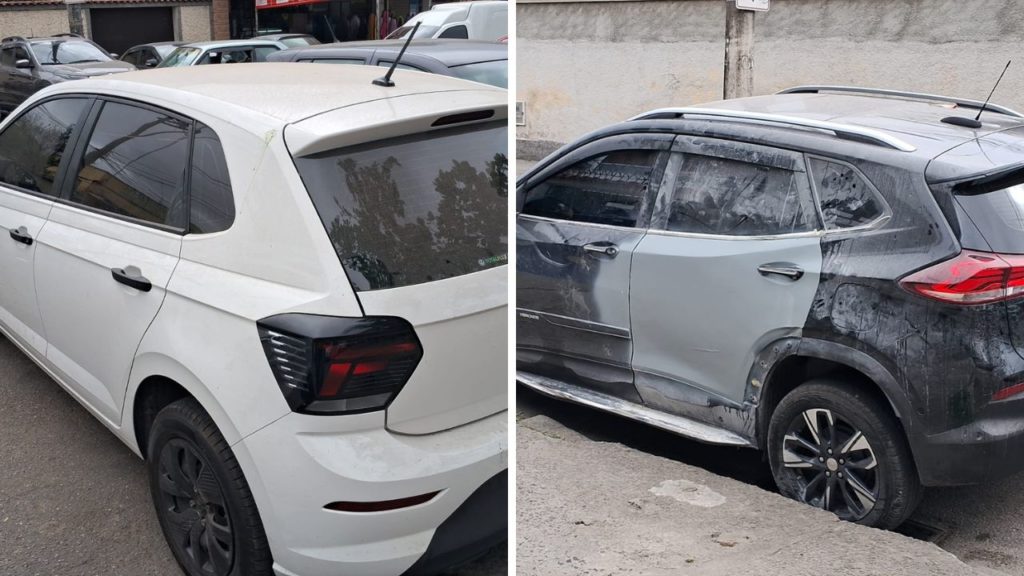 Carros roubados são recuperados em operação na Vila Aliança. 