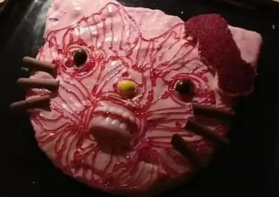 Doceira tenta fazer bolo da Hello Kitty e resultado é assustador