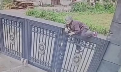 Mulher de 92 anos pula portão para fugir de casa de repouso