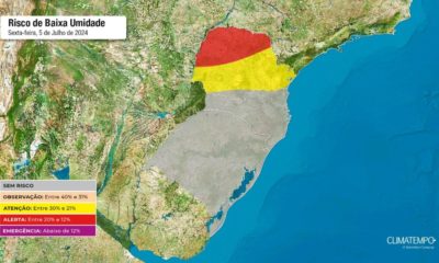 Alerta Urgente: Paraná sob risco de umidade crítica e frente fria iminente