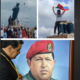 Contra Maduro, manifestantes derrubam estátuas de Hugo Chávez na Venezuela