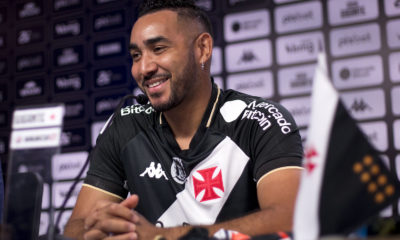 Dimitri Payet. Apresentação no Vasco em 2023 (Foto: Leandro Amorim/Vasco)