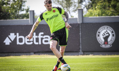 Vegetti. Treino do Vasco (Foto: Matheus Lima)