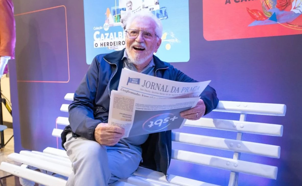 Carlos Alberto de Nóbrega na coletiva do +SBT