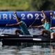 Jacky Godmann e Isaquias Queiroz na primeira eliminatória do C2 500m.