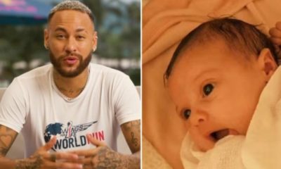 Neymar e a filha caçula Helena