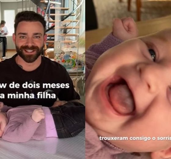 Pai viraliza com ‘review’ de 2 meses da filha após sucesso de ‘unboxing’