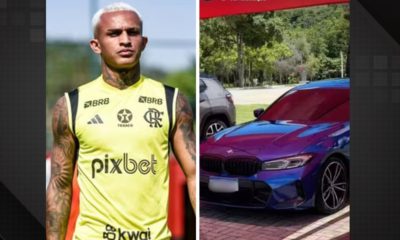 Weslay, lateral do Flamengo recupera carro roubado em Bonsucesso.