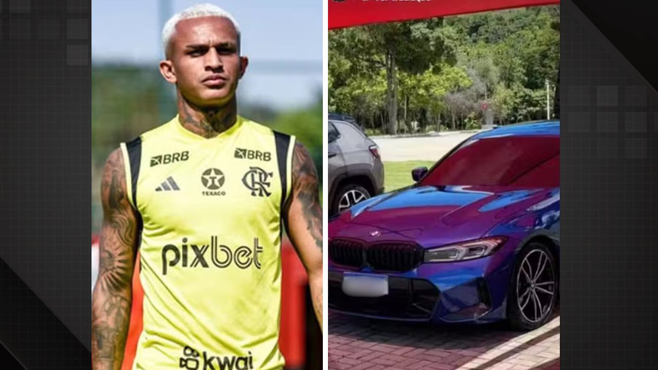 Weslay, lateral do Flamengo recupera carro roubado em Bonsucesso.