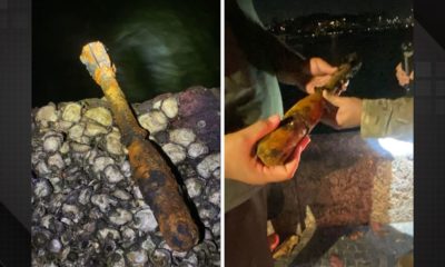 Explosivo é encontrado por mergulhador na Praia da Urca