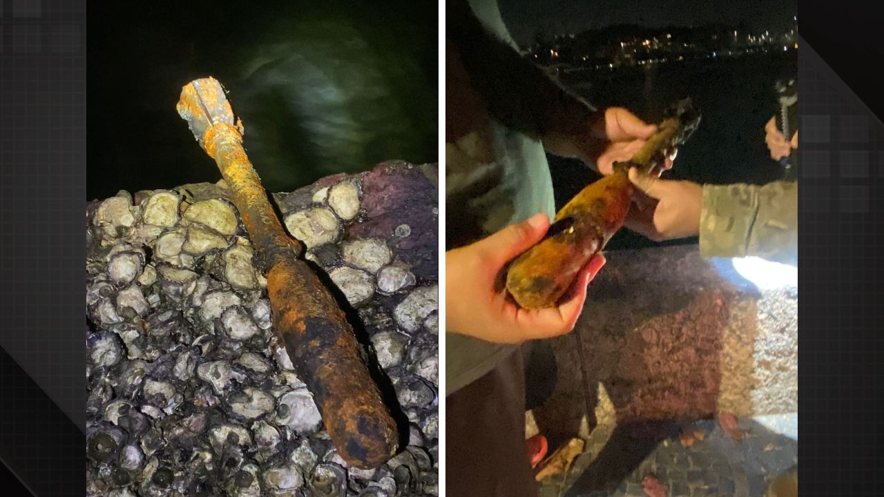 Explosivo é encontrado por mergulhador na Praia da Urca