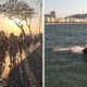 Vídeo: bombeiros resgatam cem pessoas arrastadas por ventos fortes na Praia de Copacabana