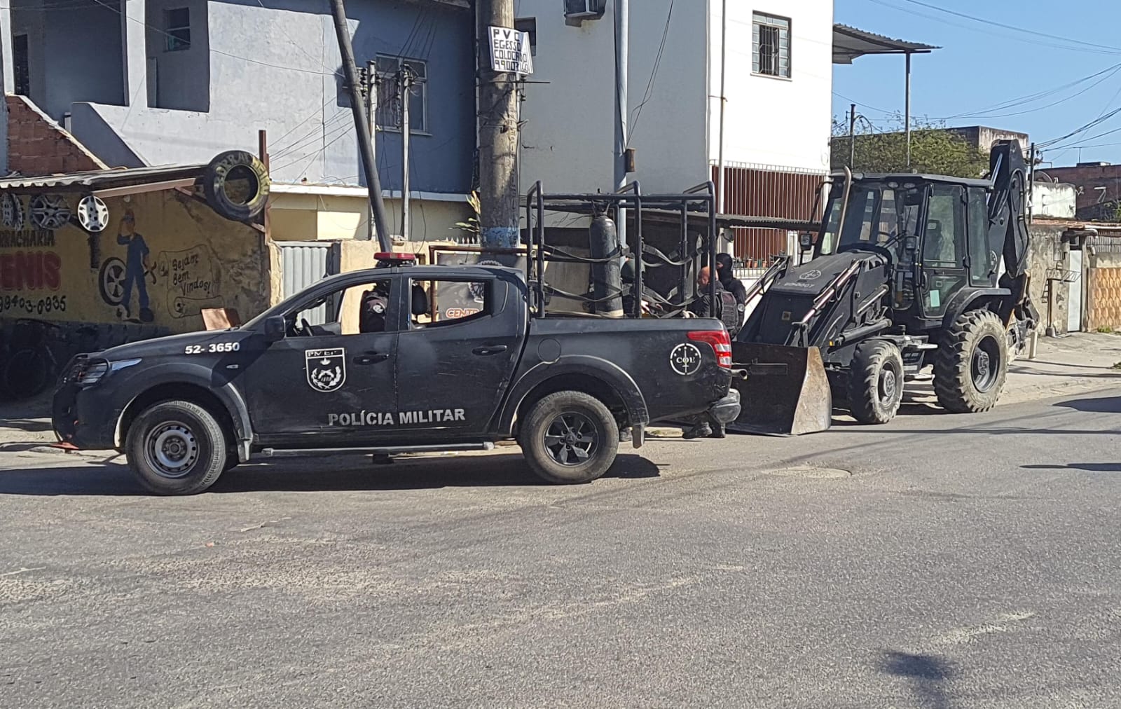 Operação policial em São Gonçalo.