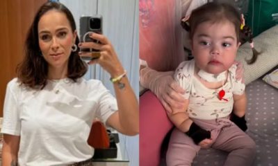 Letícia Cazarré mostra filha sem respirador e emociona fãs.