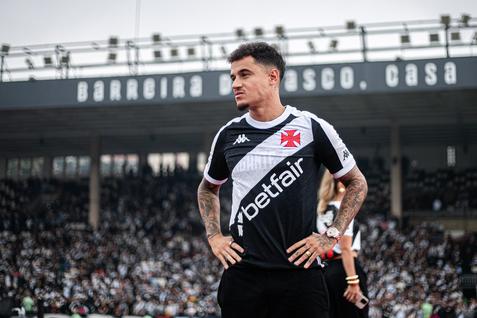 Apresentação de Philippe Coutinho (Foto: Leandro Amorim/Vasco)