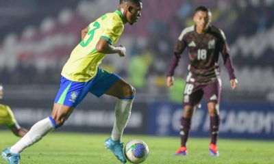 Rayan pela Seleção Brasileira sub-20