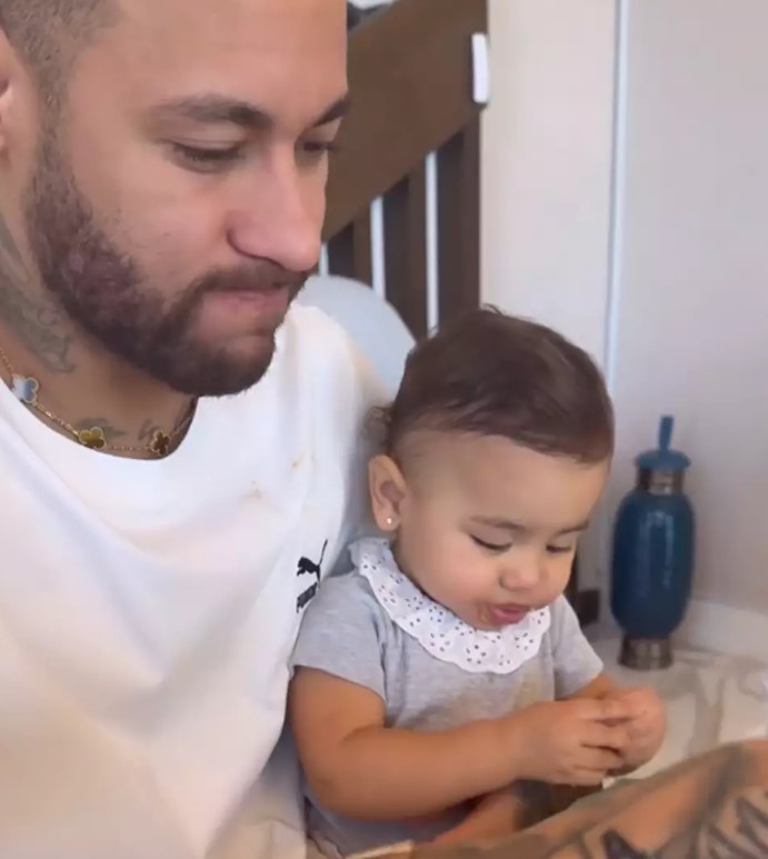 Neymar e a filha