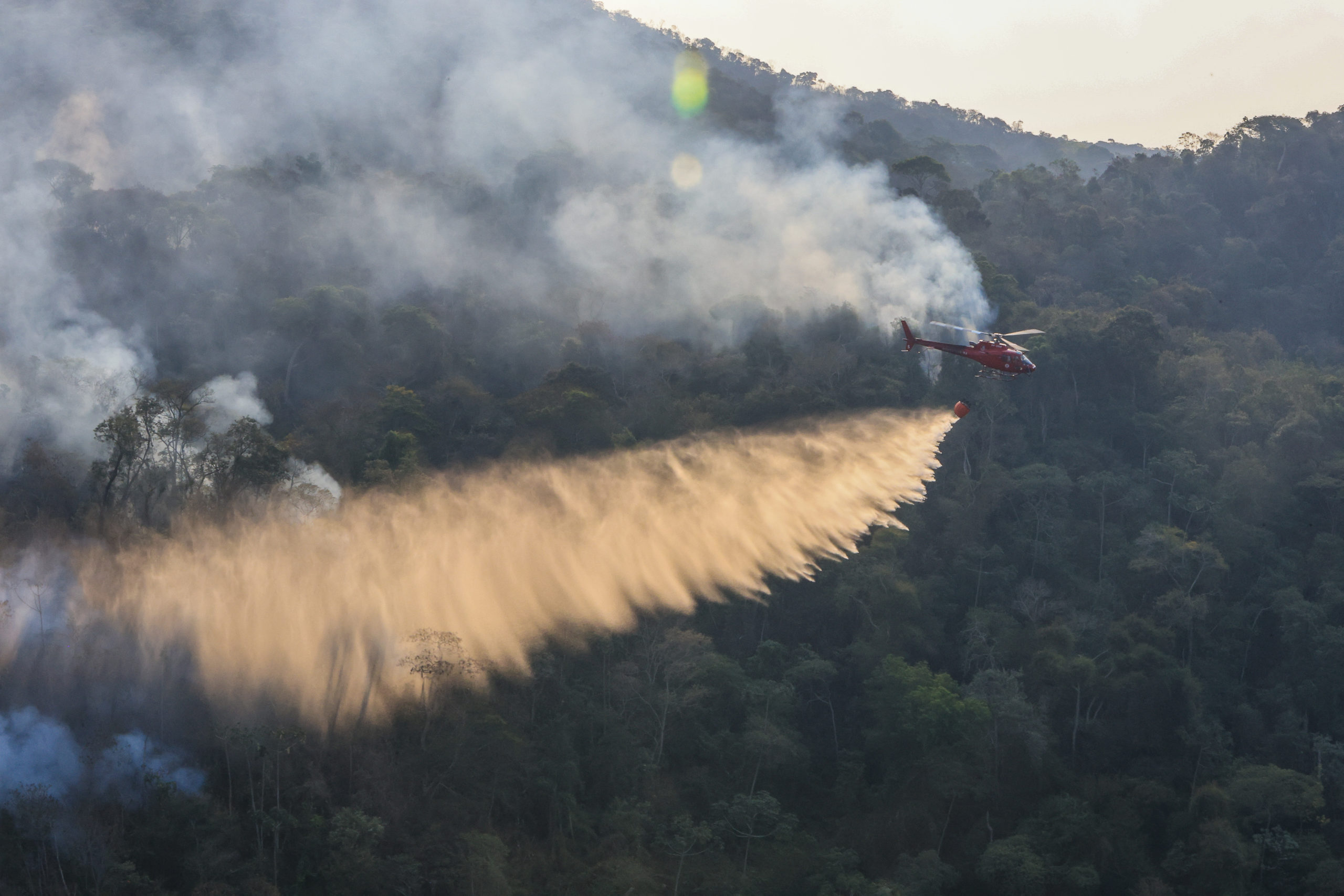 Incêndio florestal no Rio