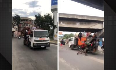 Caminhão da Comlurb é invadido no Complexo da Maré