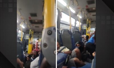 Passageiros de ônibus ficam no meio de tiroteio na Vila Aliança.