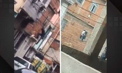 Suspeitos pulam janela para fugir da PM no Complexo da Maré