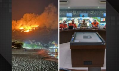 Incêndios florestais no RJ.