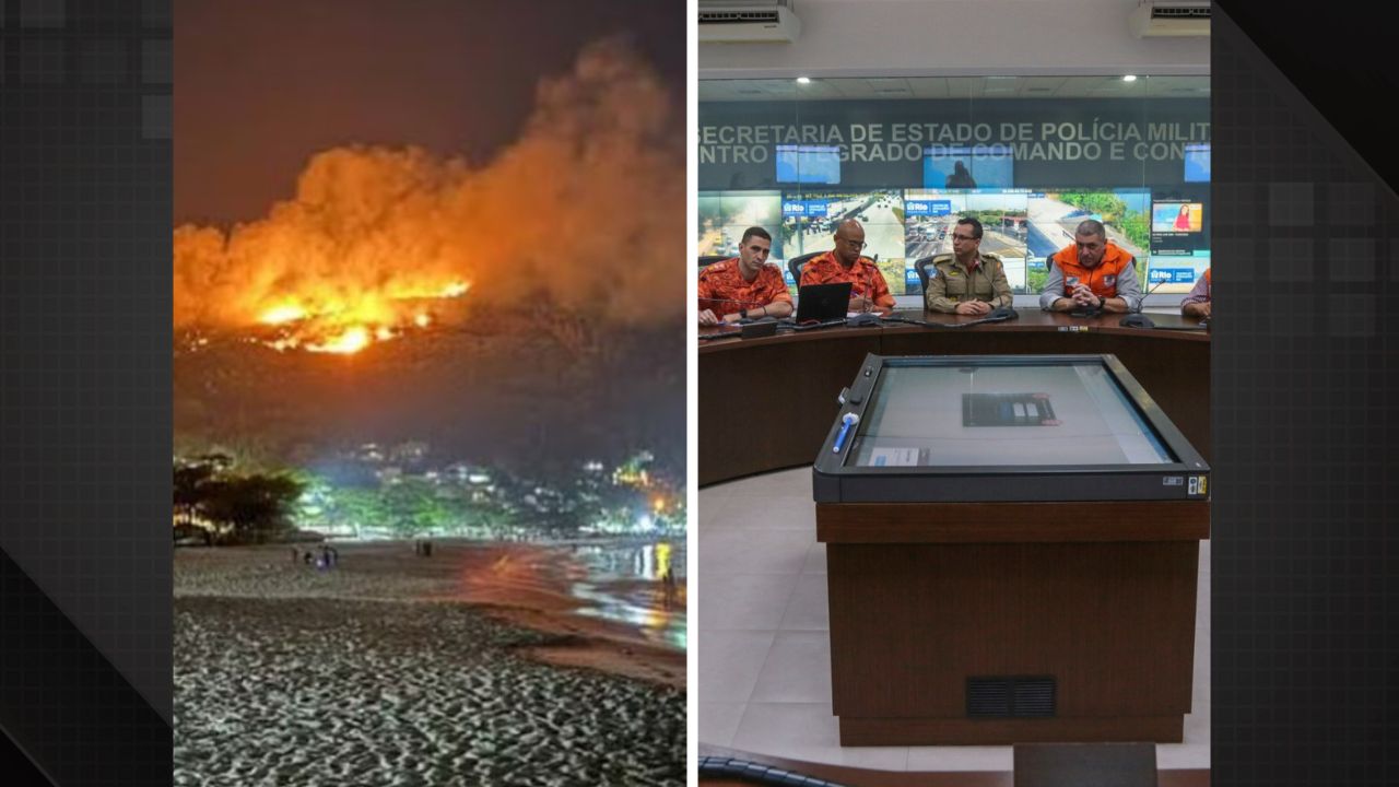 Incêndios florestais no RJ.