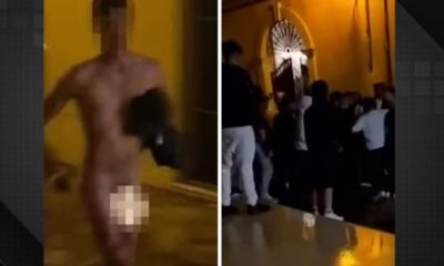 Turista é linchado após correr pelado na rua.