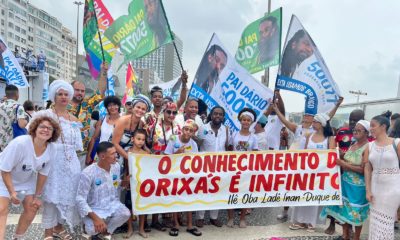 Ministra e lideranças religiosas participaram da caminhada em defesa da liberdade religiosa | Foto: Reprodução