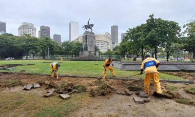 Programa da prefeitura do Rio revitaliza praças e monumentos da Glória