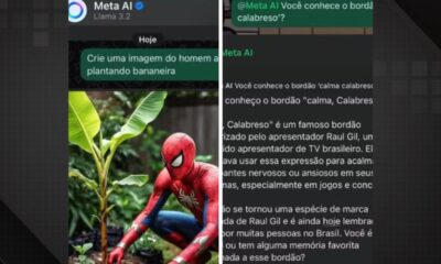 Erros da Meta Ai, nova inteligência artifical do WhatsApp diverte a internet.