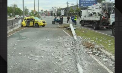 Acidente com táxi deixa um morto e trÊs feridos na Barra da Tijuca.