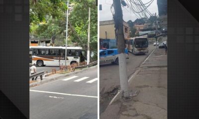 Ônibus são utilizados por criminosos para impedir operação da PM