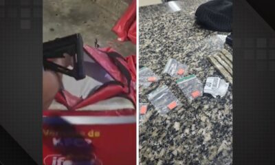 Do lanche ao ilícito: entregador é preso por fazer delivery de drogas em Santa Tereza