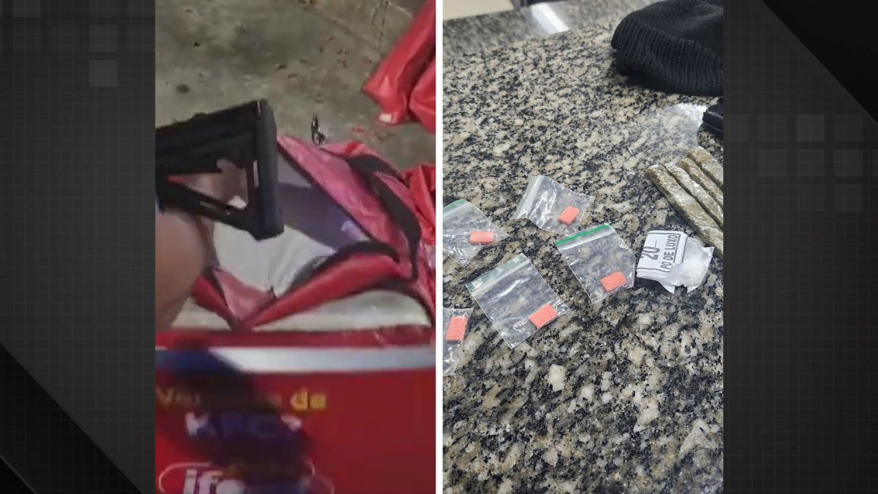 Do lanche ao ilícito: entregador é preso por fazer delivery de drogas em Santa Tereza