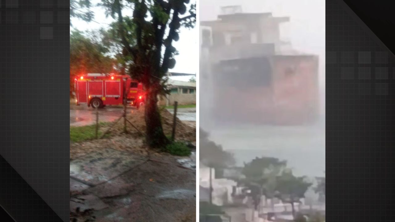 Tempestade deixa 3 mortos, navio à deriva e ruas alagas no RJ