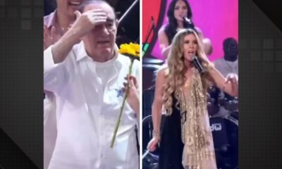 Joss Stone joga flor em Renato Aragão e dispara