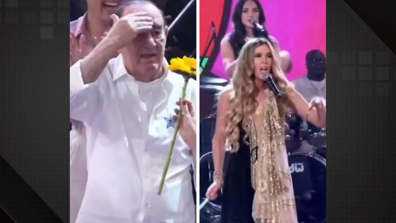 Joss Stone joga flor em Renato Aragão e dispara