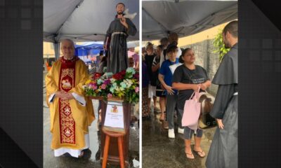 Católicos celebram São Francisco de Assis com bênçãos para os animais, no Rio Comprido.