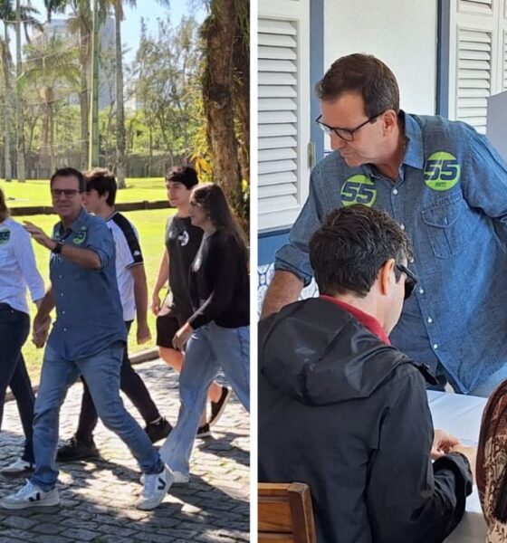 Eduardo Paes vota em São Conrado